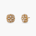 Earrings Moti Jadau Silver Stud Earrings