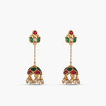 Earrings Kamal Kempu Jadau Silver Jhumka Earrings