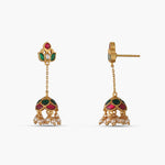 Earrings Kamal Kempu Jadau Silver Jhumka Earrings