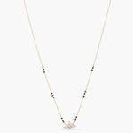 Necklace Blossom CZ Silver Mangalsutra