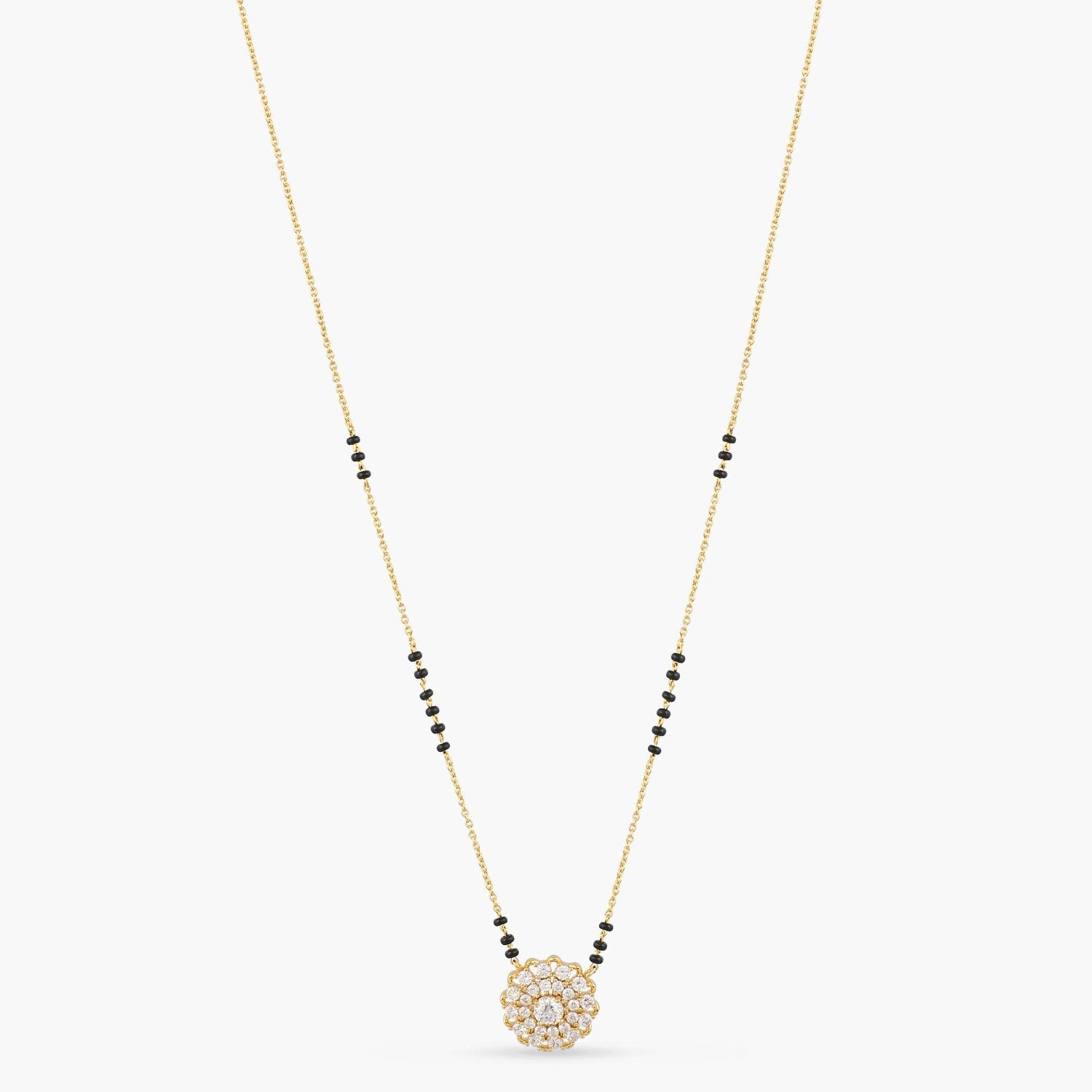 Necklace Mrinal CZ Silver Mangalsutra