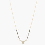 Necklace Dazzling Bloom CZ Silver Mangalsutra