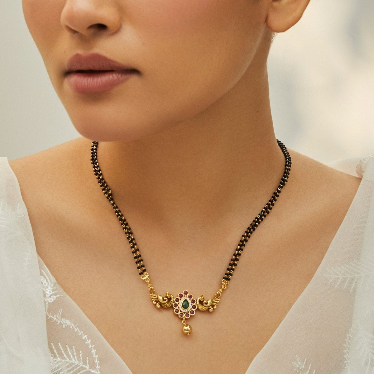 Necklace Serene Heritage Silver Mangalsutra