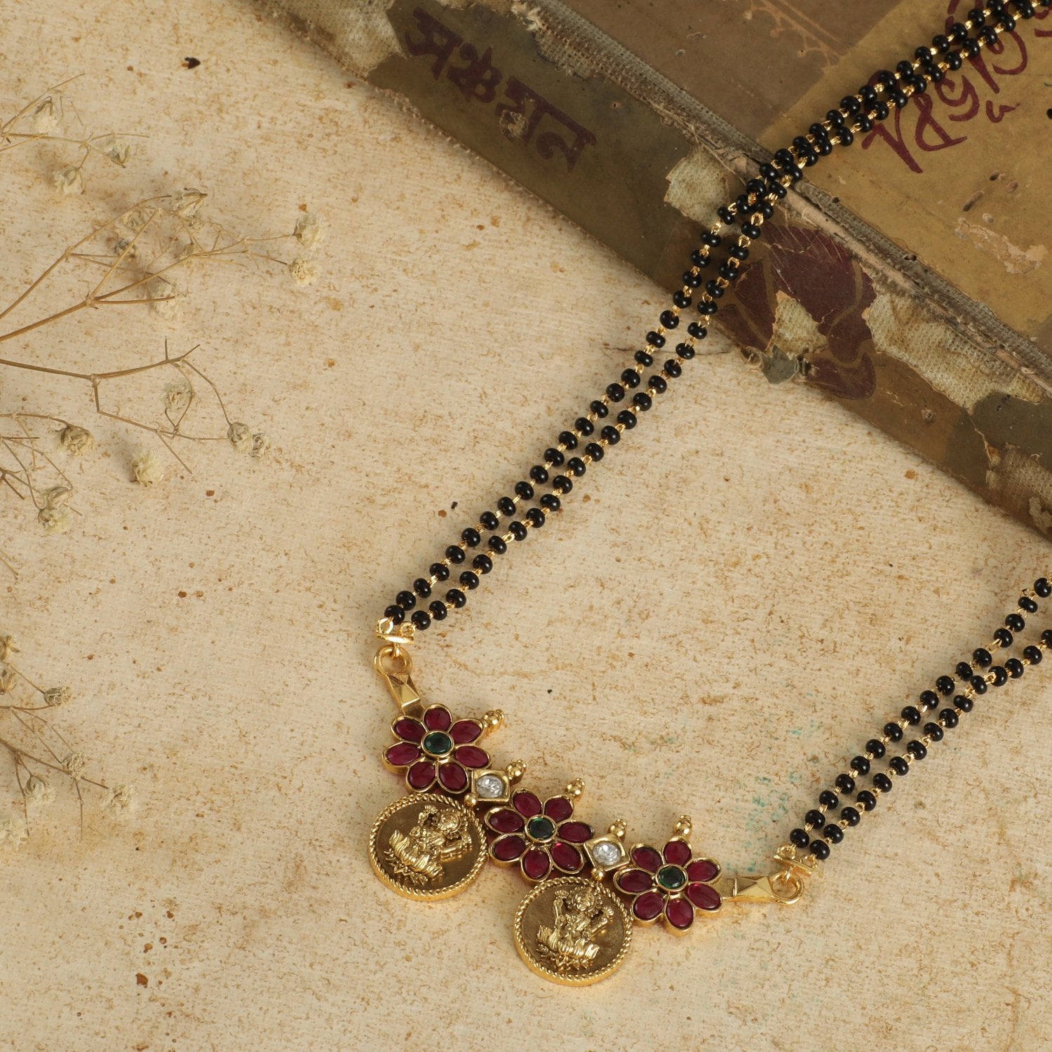 Necklace Radiant Lakshmi Blessings Silver Mangalsutra