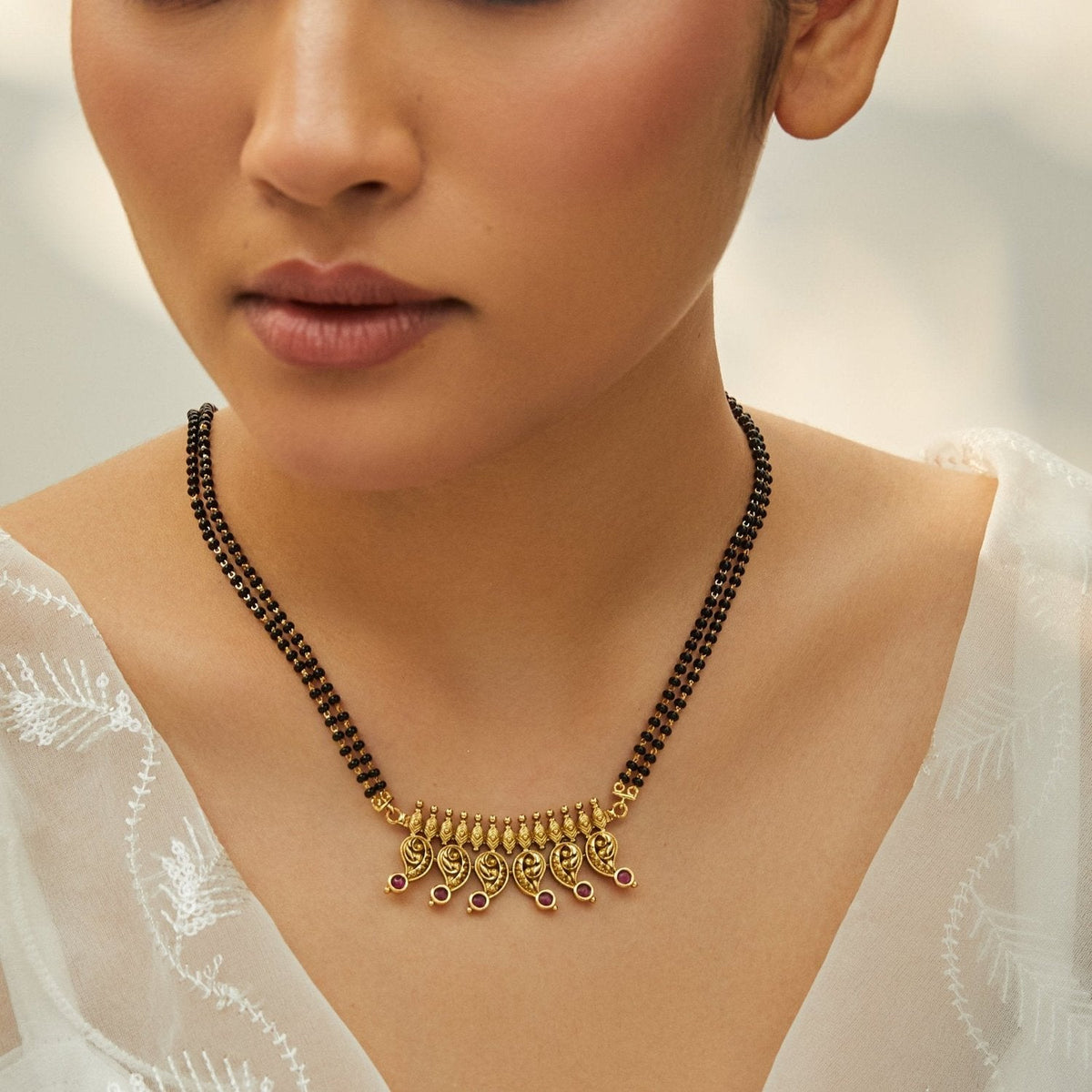 Necklace Mangai Elegance Silver Mangalsutra