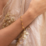 Wave Charm CZ Silver Mangalsutra Bracelet