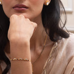 Zara CZ Silver Mangalsutra Bracelet