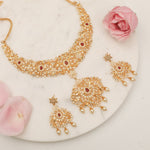 Necklaces Phagun CZ Silver Necklace Set