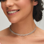 Necklaces Angelic CZ Silver Necklace