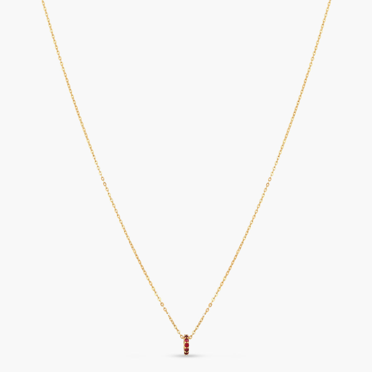 Pendants Circle of Love Red Silver Charm