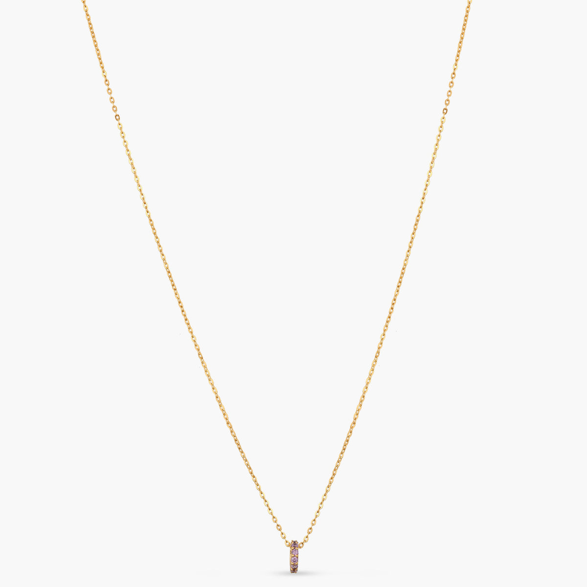 Circle of Love Amethyst Silver Charm