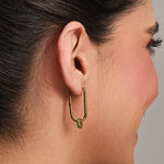 Pendants Circle of Love Green Silver Charm