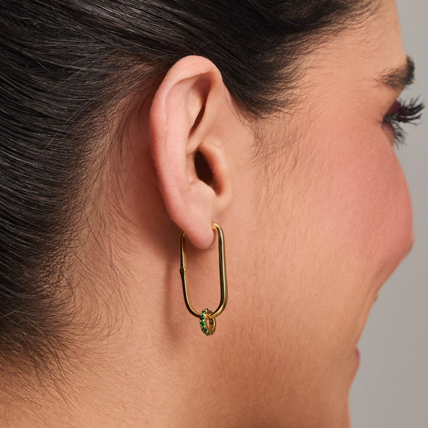 Pendants Circle of Love Green Silver Charm