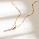 Pendants Circle of Love Red Silver Charm