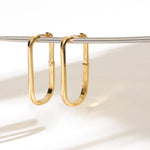 Earrings Circle of Love Gold Plated Silver Hoops