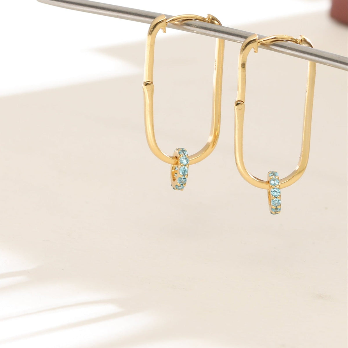 Pendants Circle of Love Aquamarine Silver Charm