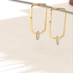 Pendants Circle of Love Aquamarine Silver Charm