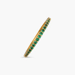 Circle of Love Green Silver Ring