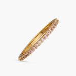 Finger Ring Circle of Love Pink Silver Ring