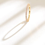 Finger Ring Circle of Love Pink Silver Ring