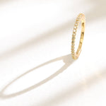 Finger Ring Circle of Love Yellow Silver Ring