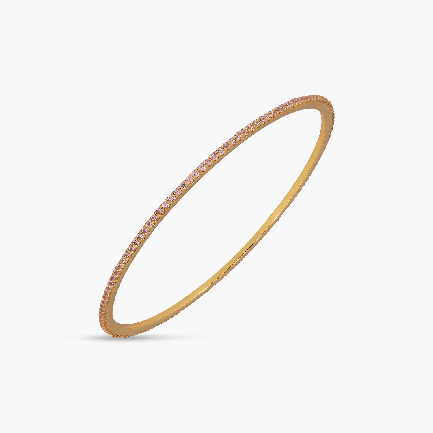 Bangles Circle of Love Pink Silver Bangle