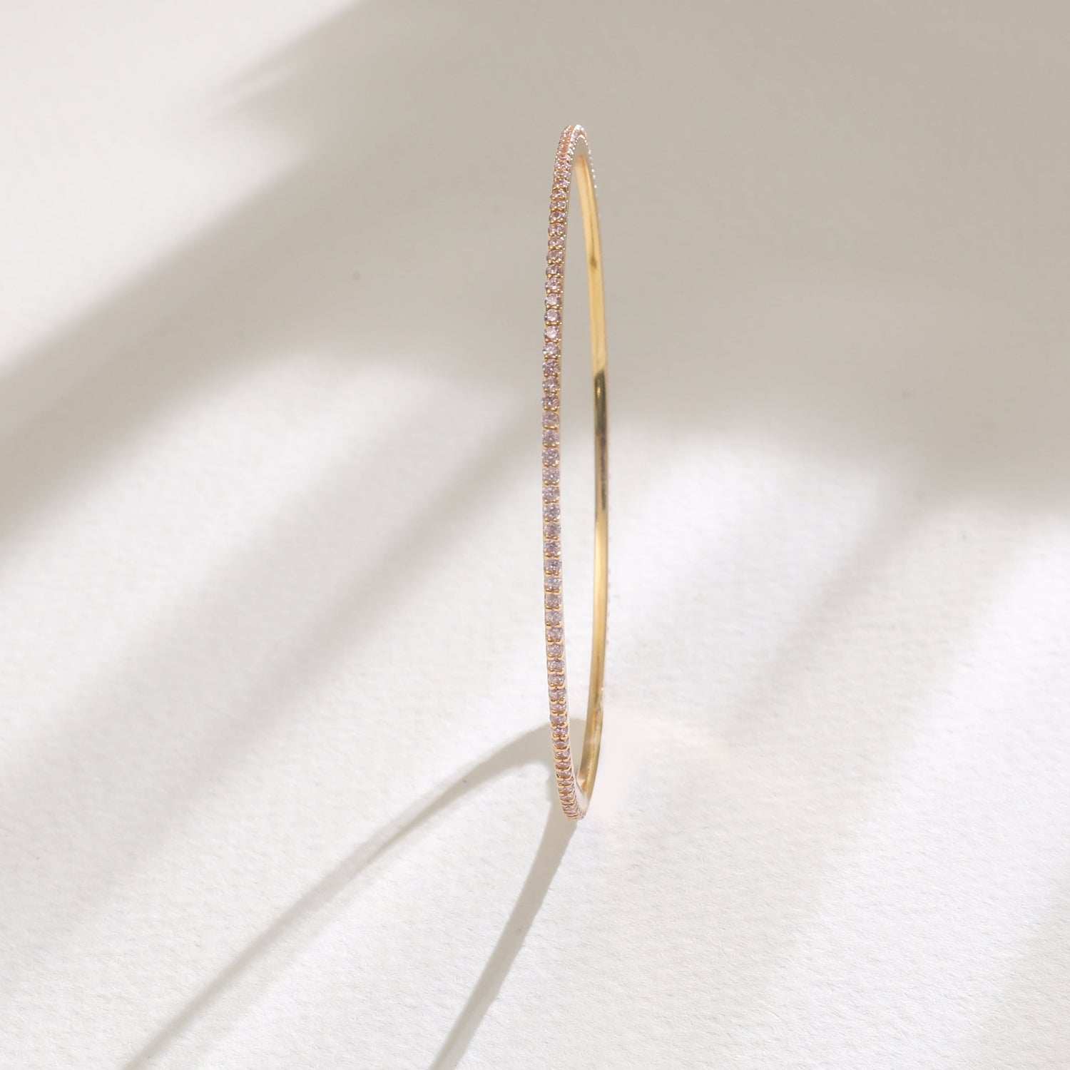 Bangles Circle of Love Pink Silver Bangle