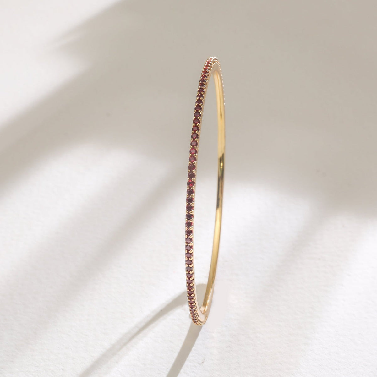 Bangle Circle of Love Red Silver Bangle