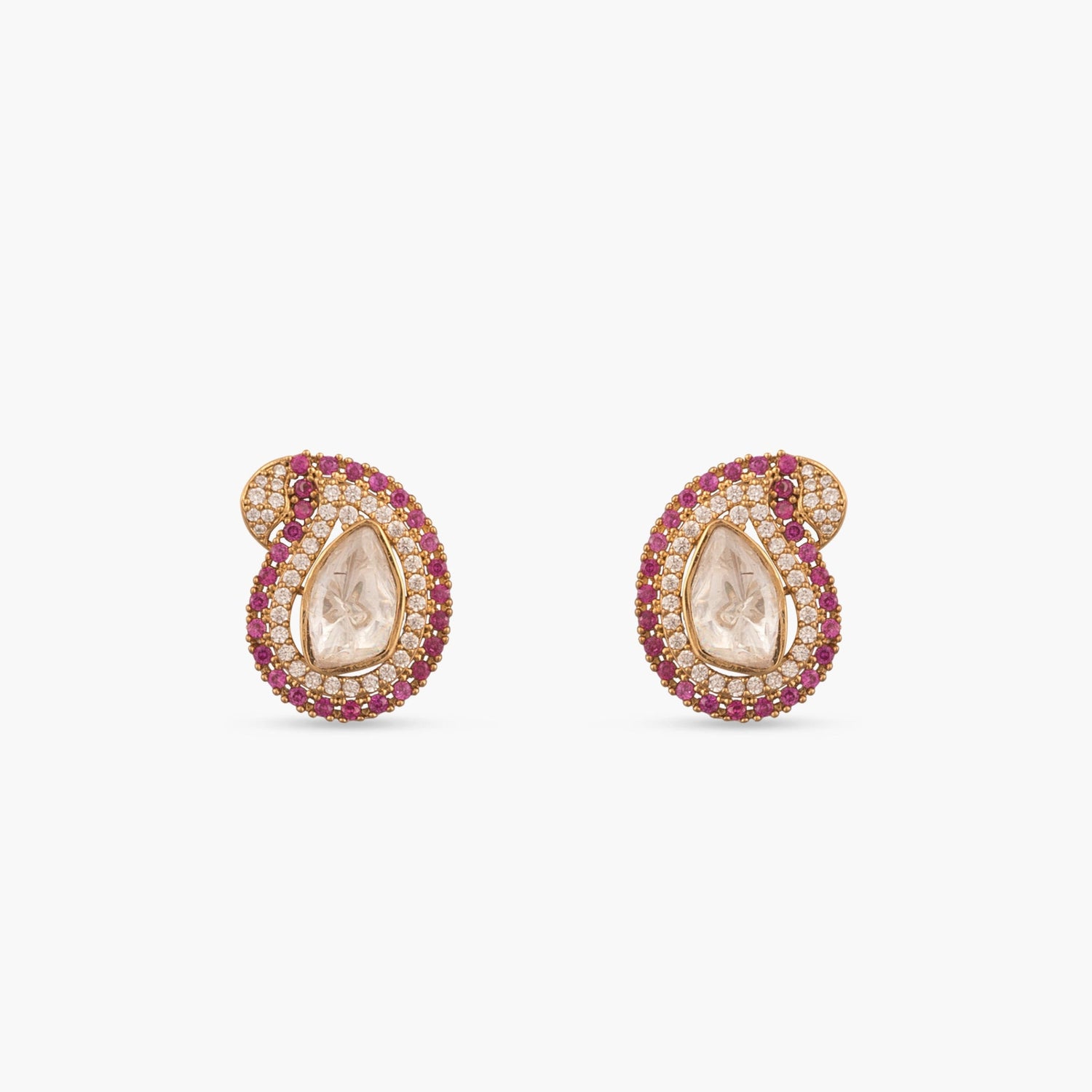 Ira Moissanite Silver Stud Earrings