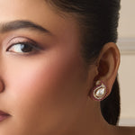 Ira Moissanite Silver Stud Earrings