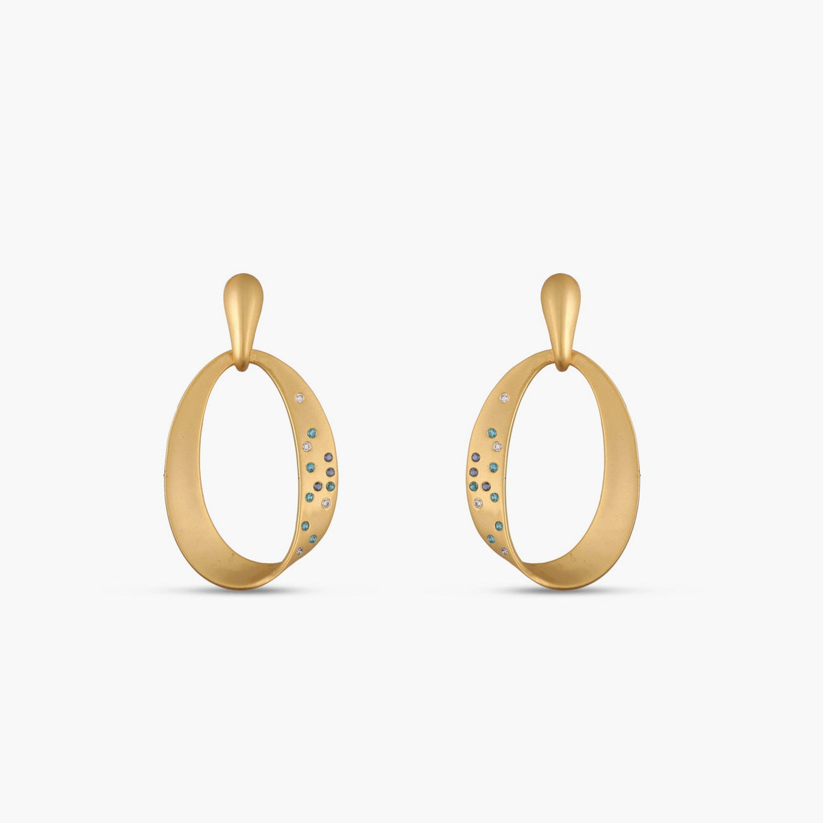 Coastline Orbelle Silver Drop Earrings