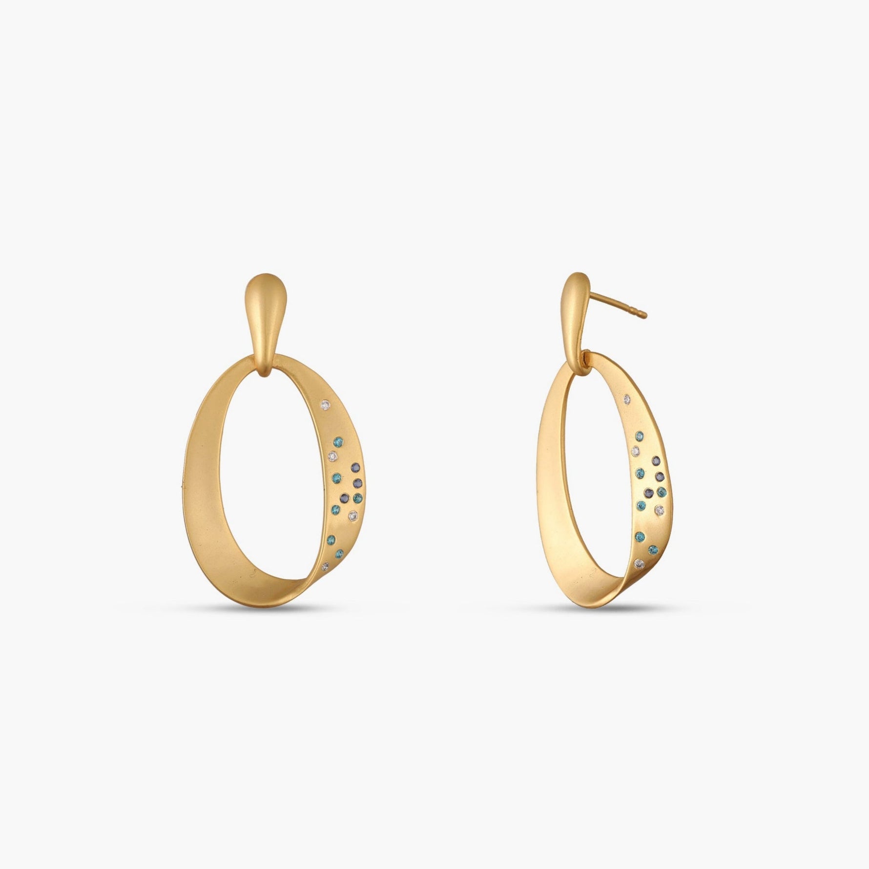 Earrings Coastline Orbelle Silver Drop Earrings