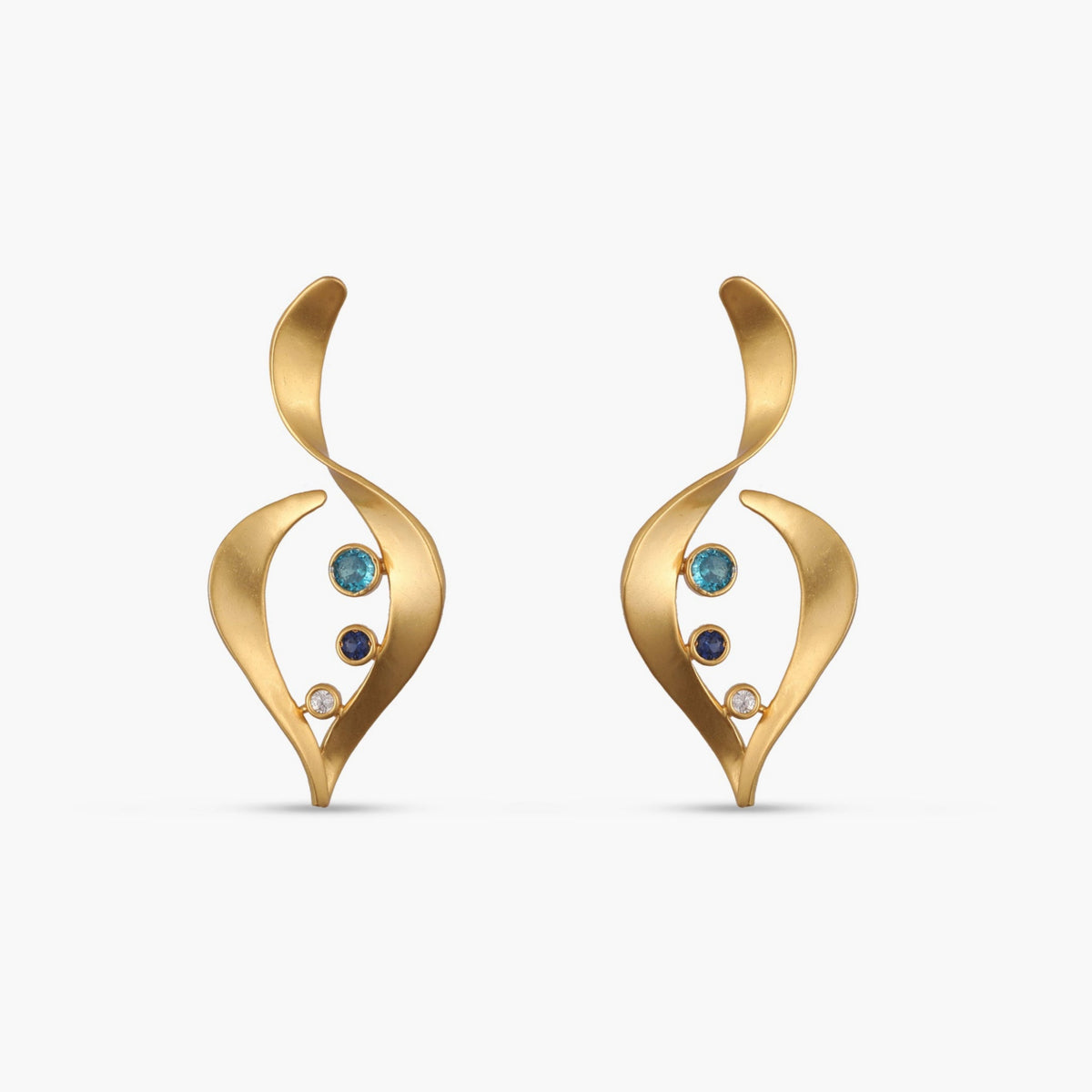 Coastline Solstice Silver Drop Earrings
