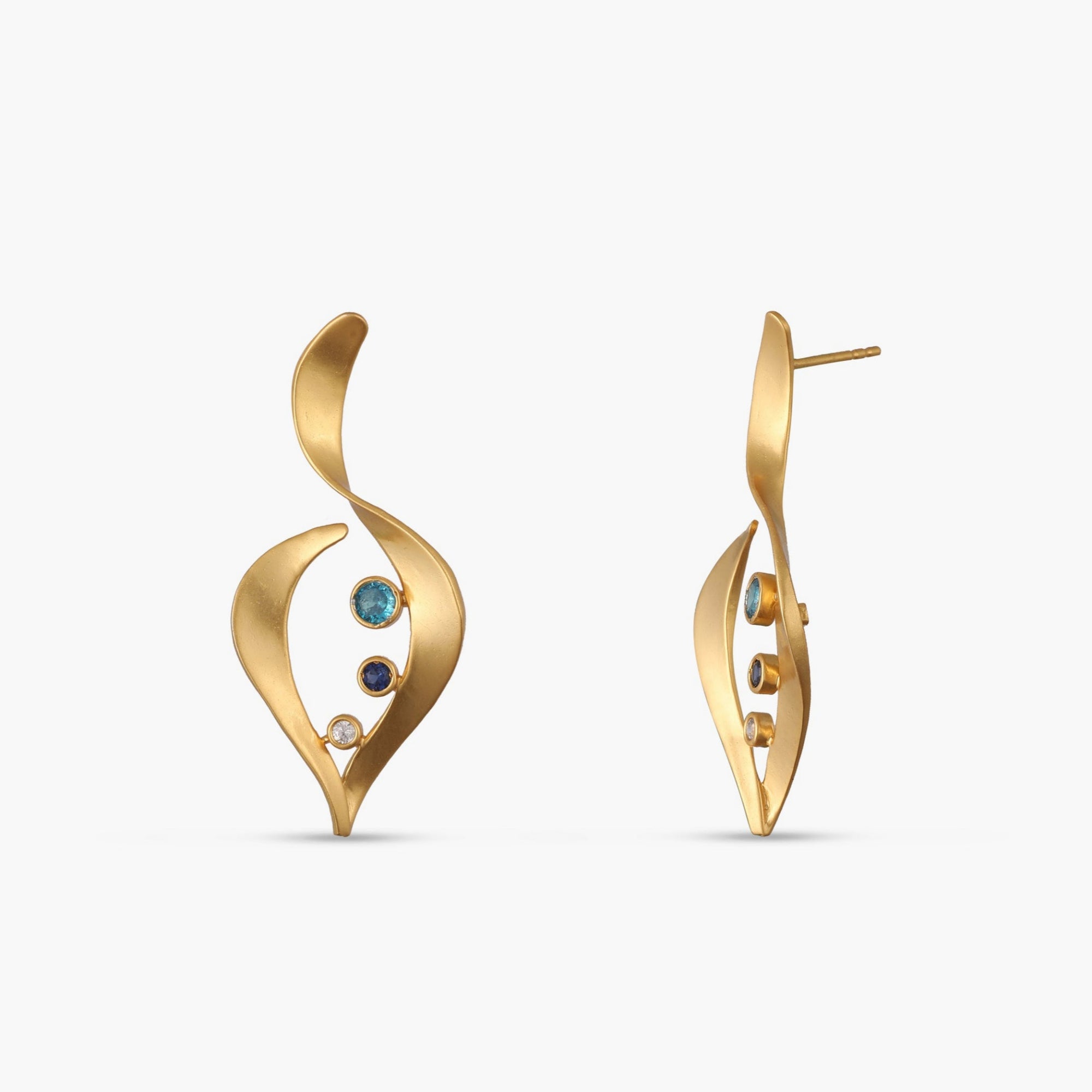 Coastline Solstice Silver Drop Earrings