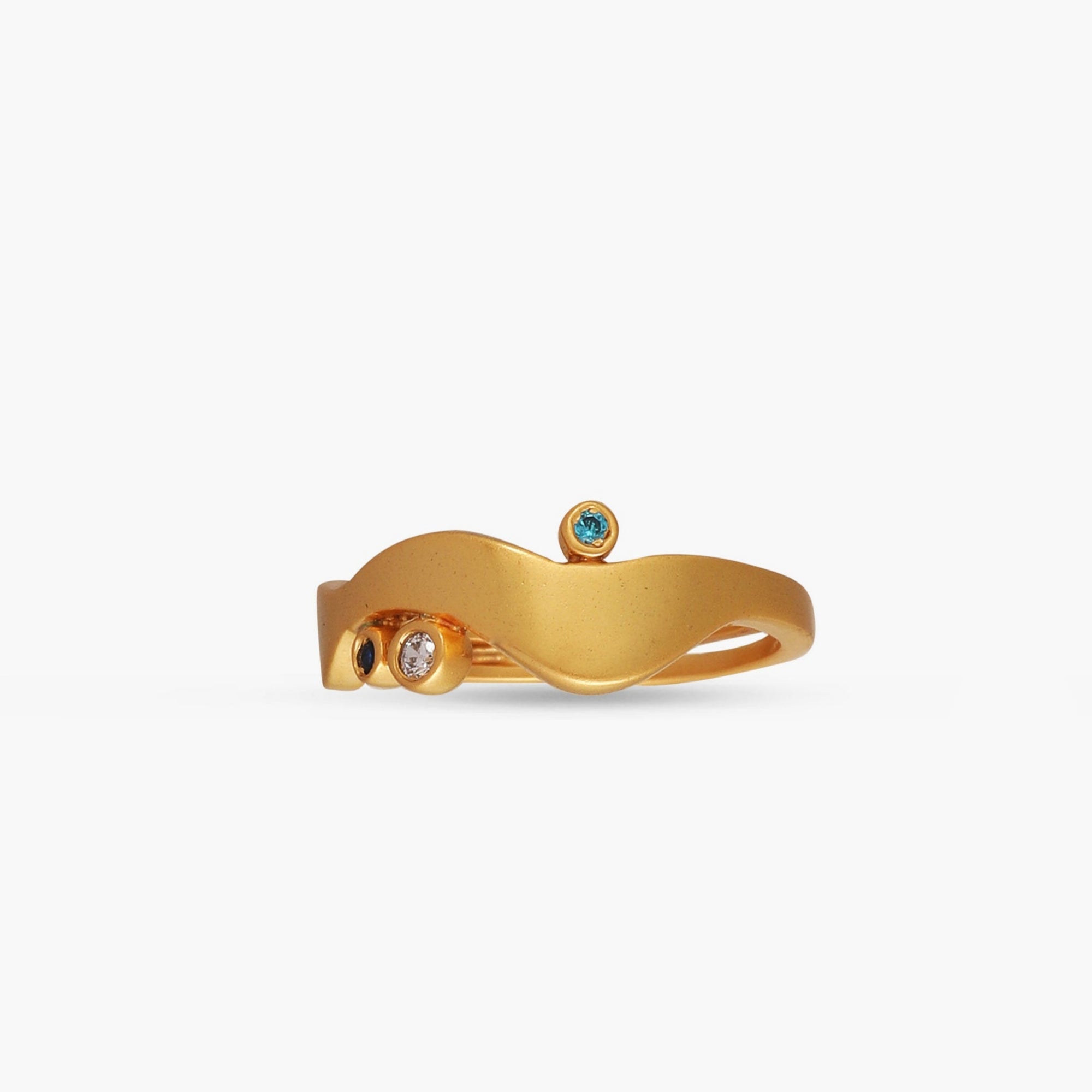 Coastline Ripple Silver Ring 