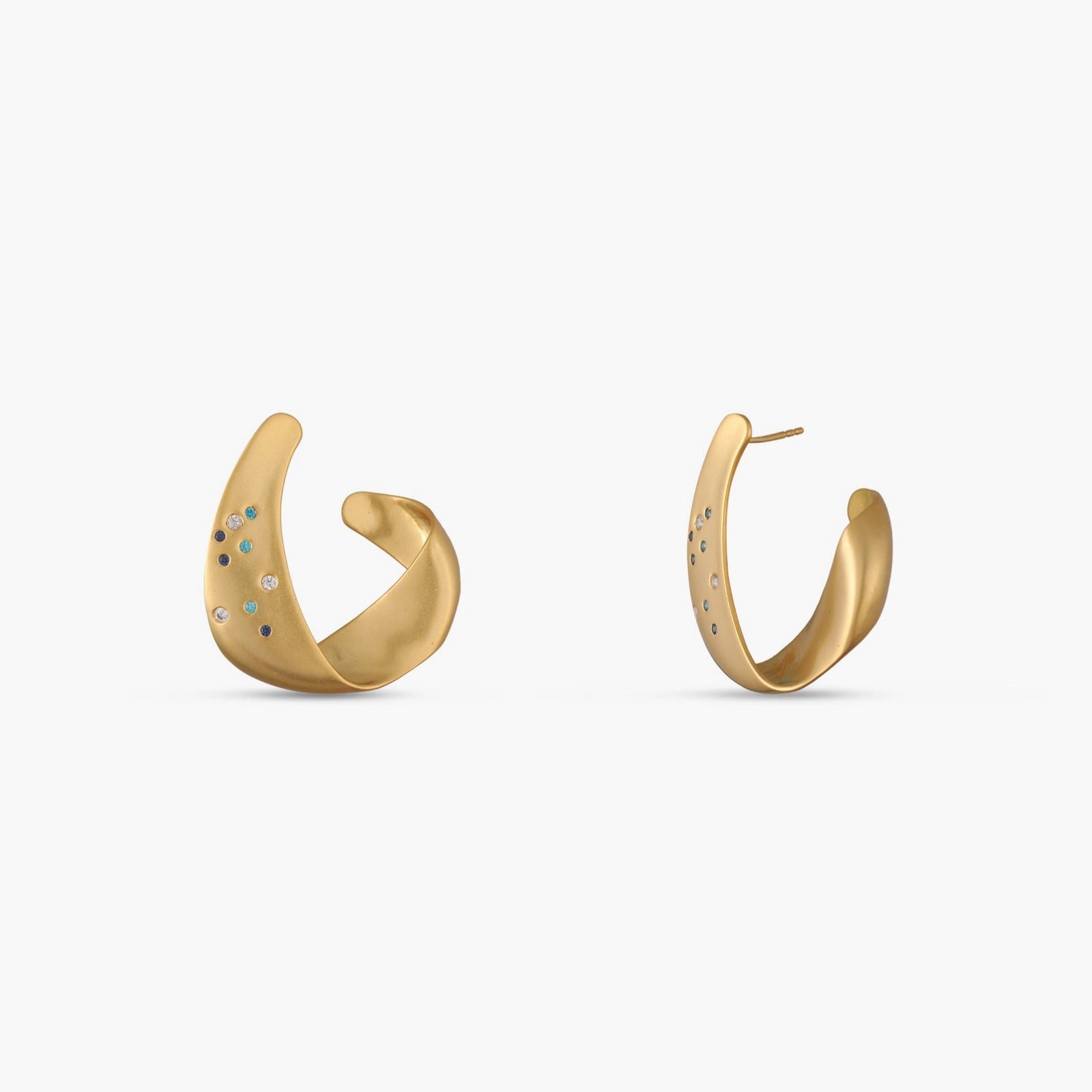 Coastline Verta Silver Hoop Earrings