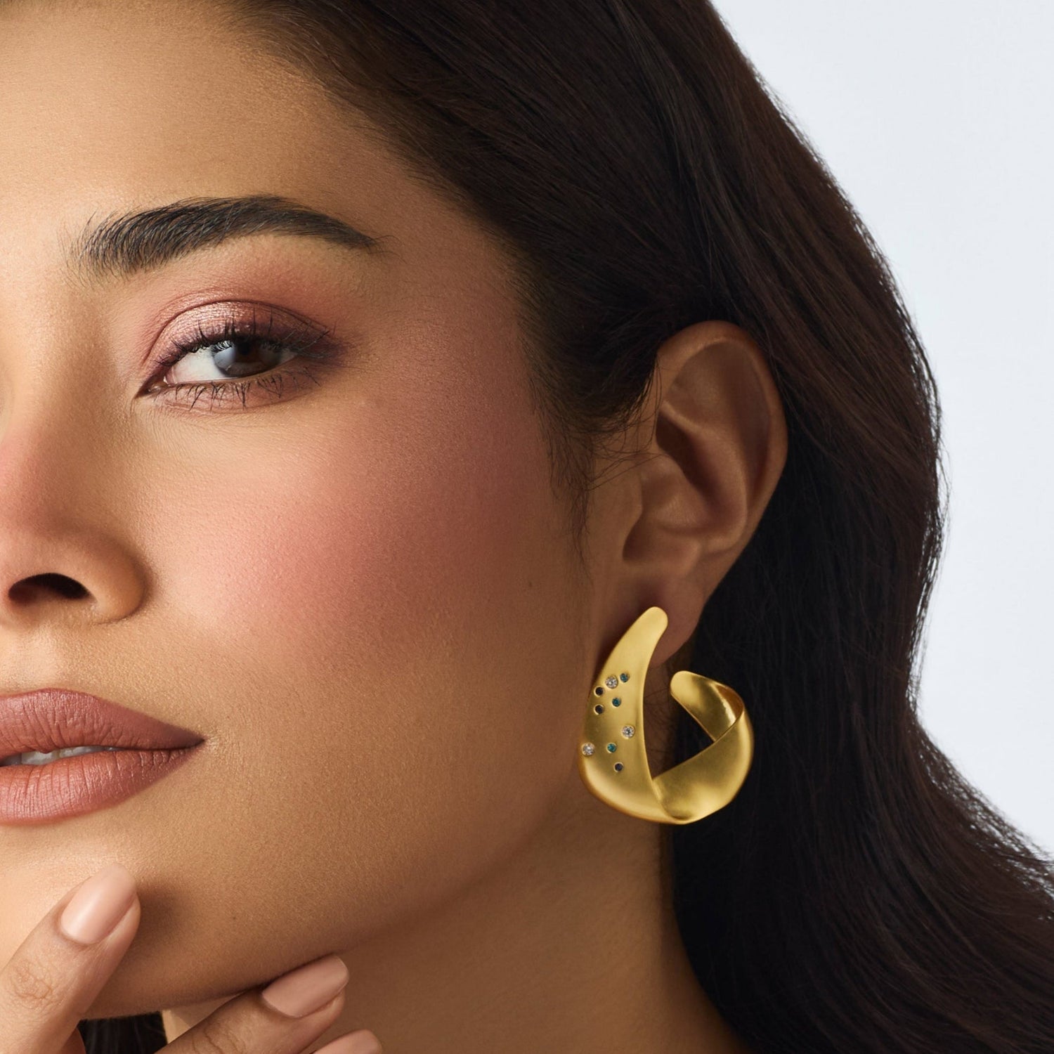 Earrings Coastline Verta Silver Hoop Earrings