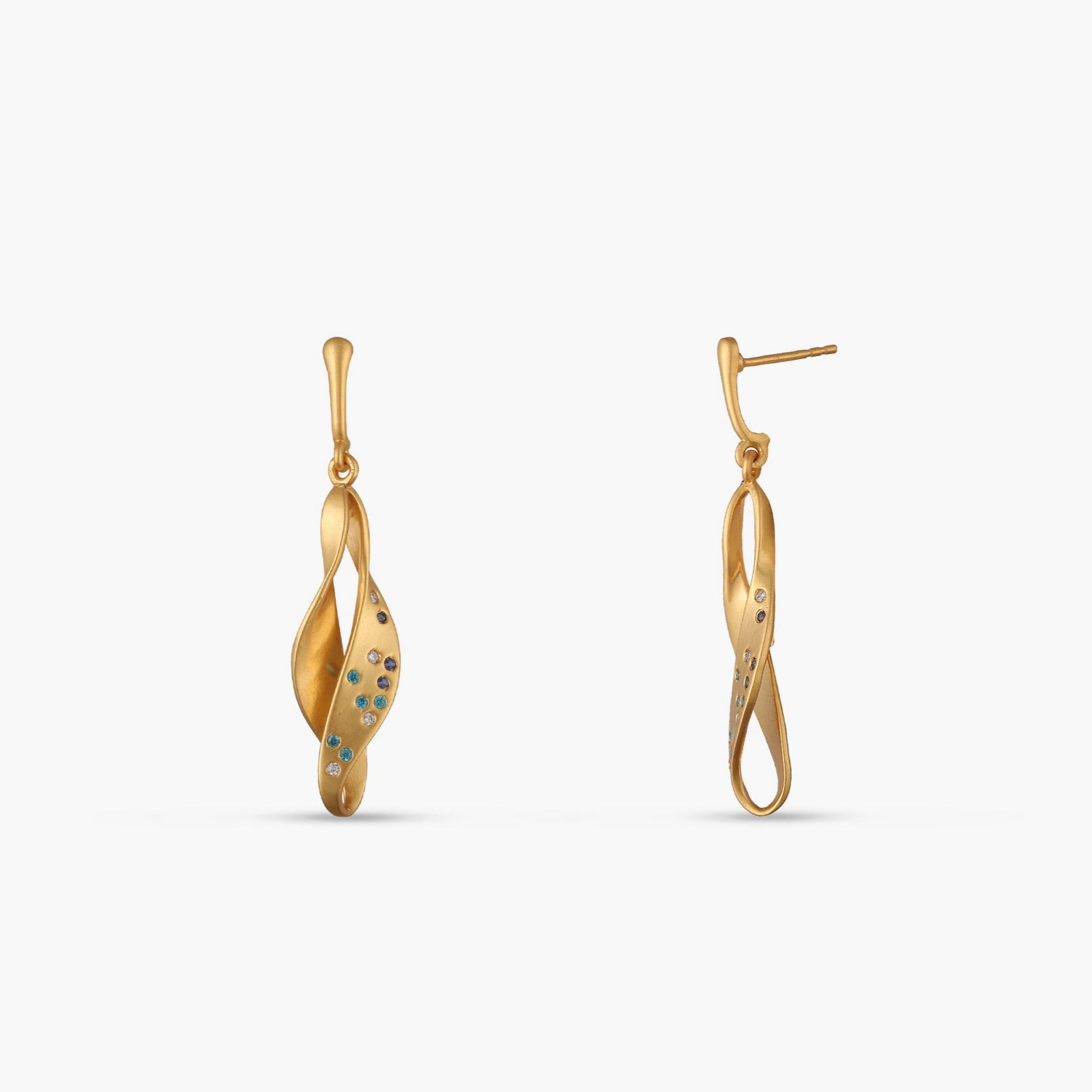 Coastline Cascade Silver Drop Earring