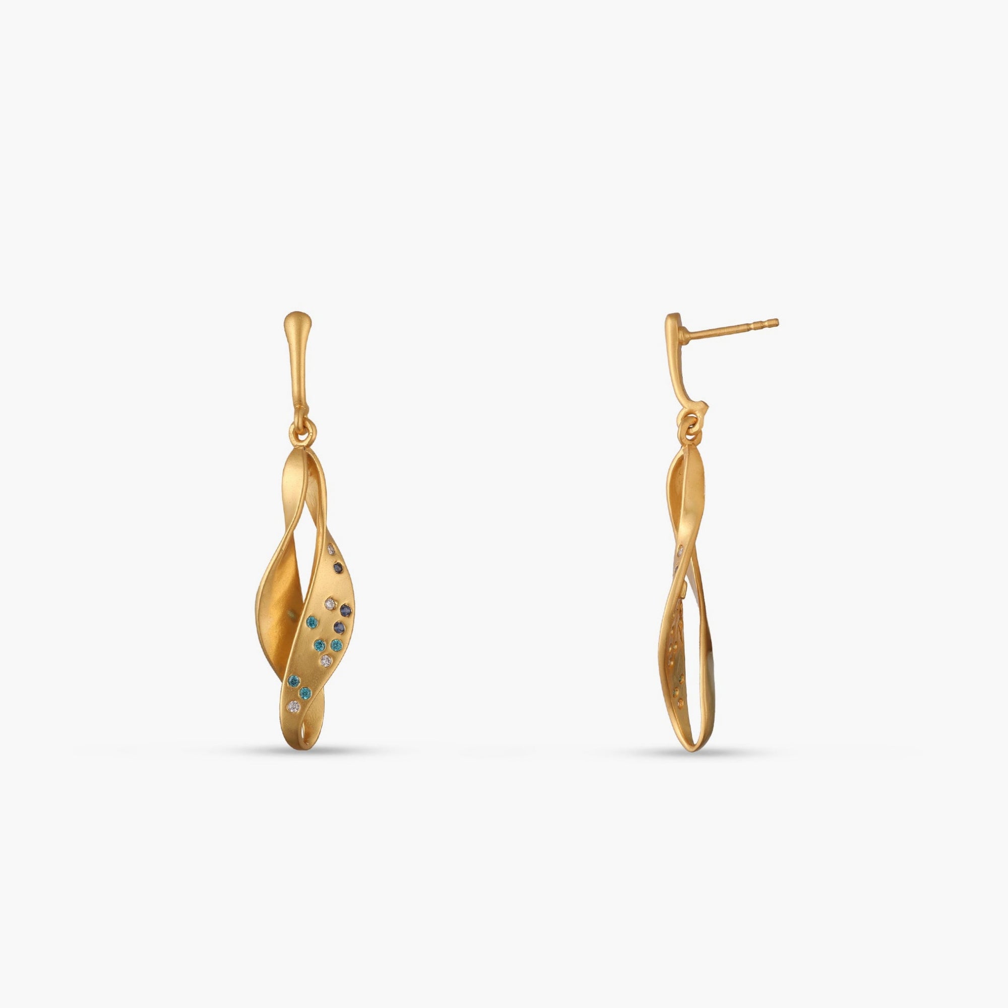 Coastline Cascade Silver Drop Earring