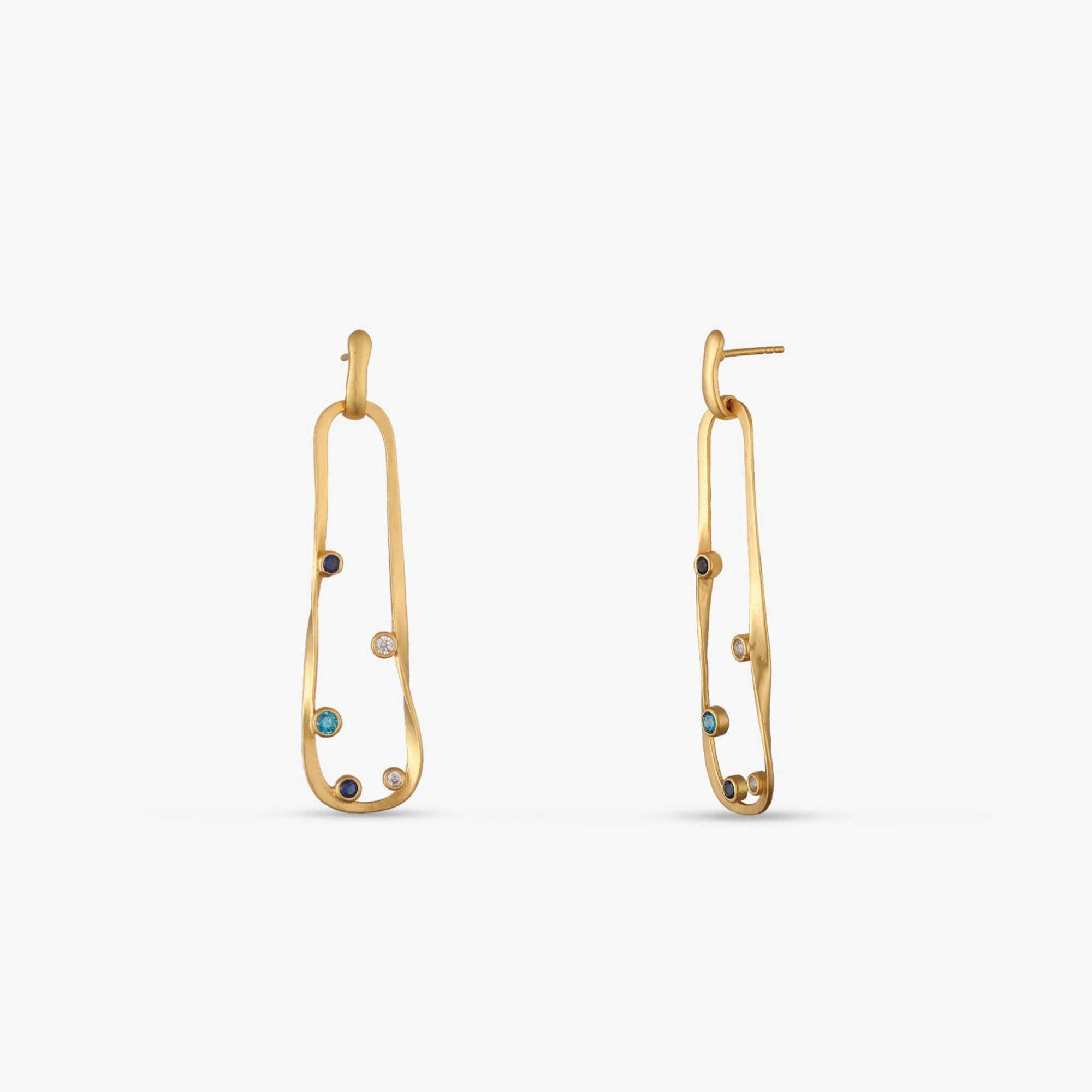 Coastline Tranquil Silver Drop Earrings