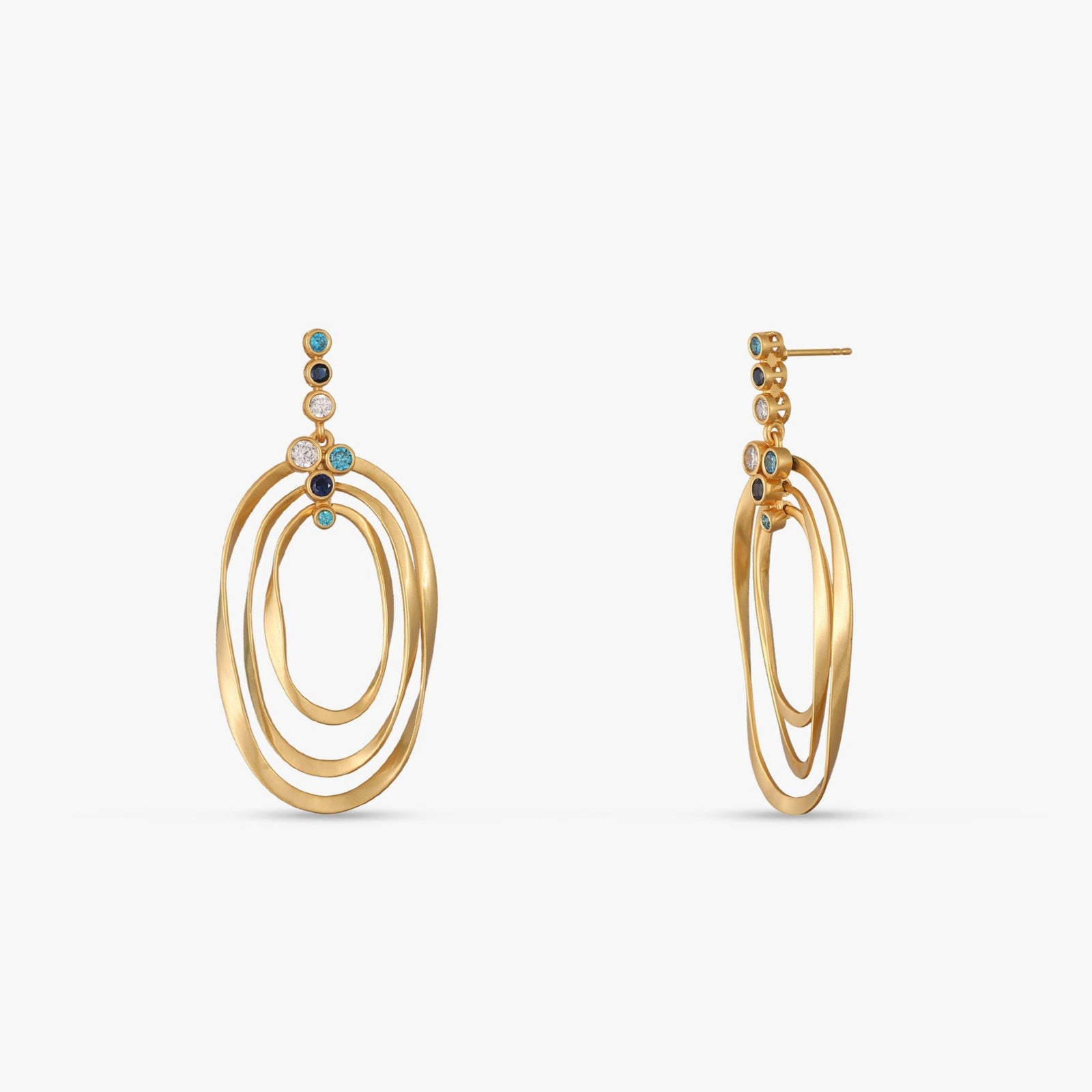 Coastline Mael Silver Drop Earrings