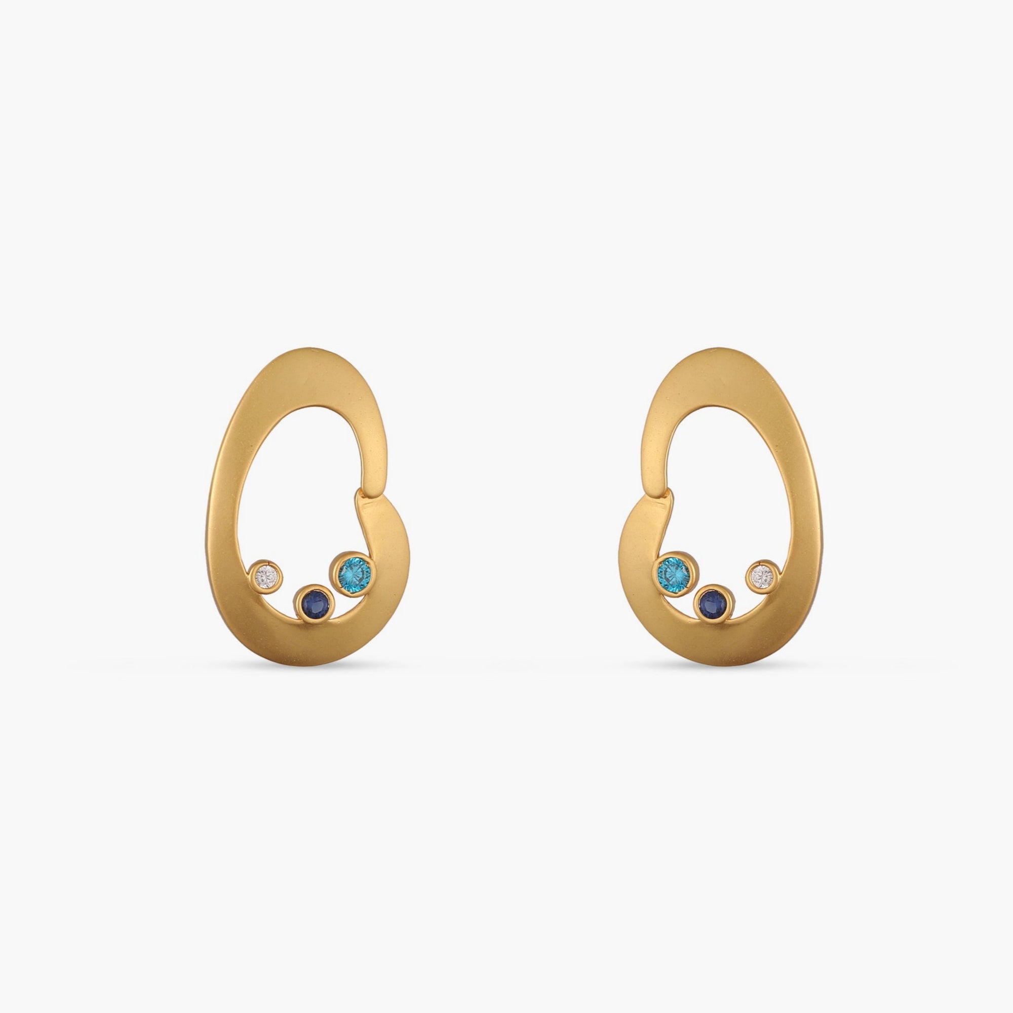 Coastline Nira Silver Stud Earrings