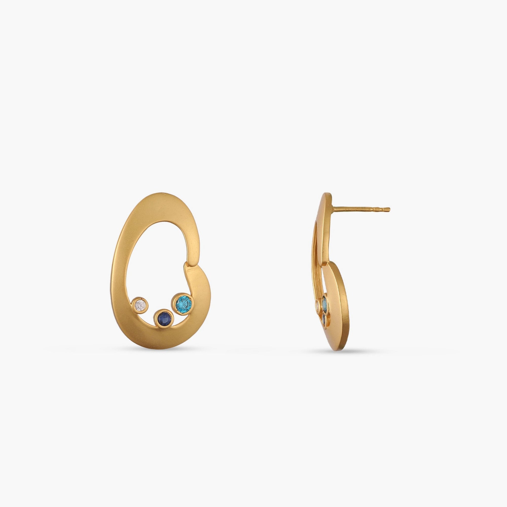 Coastline Nira Silver Stud Earrings