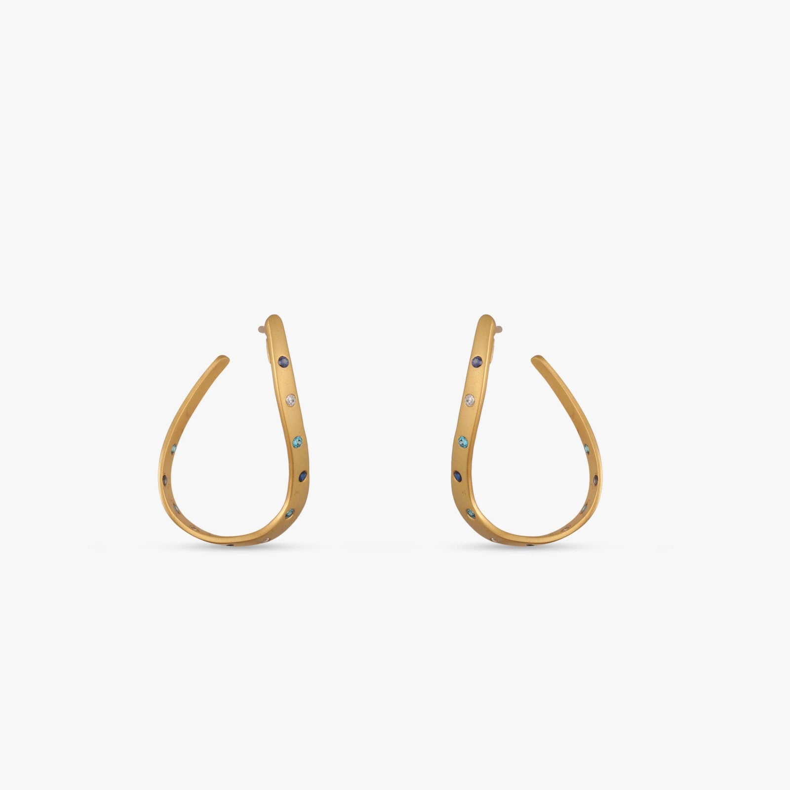 Coastline Elva Silver Hoop Earrings 