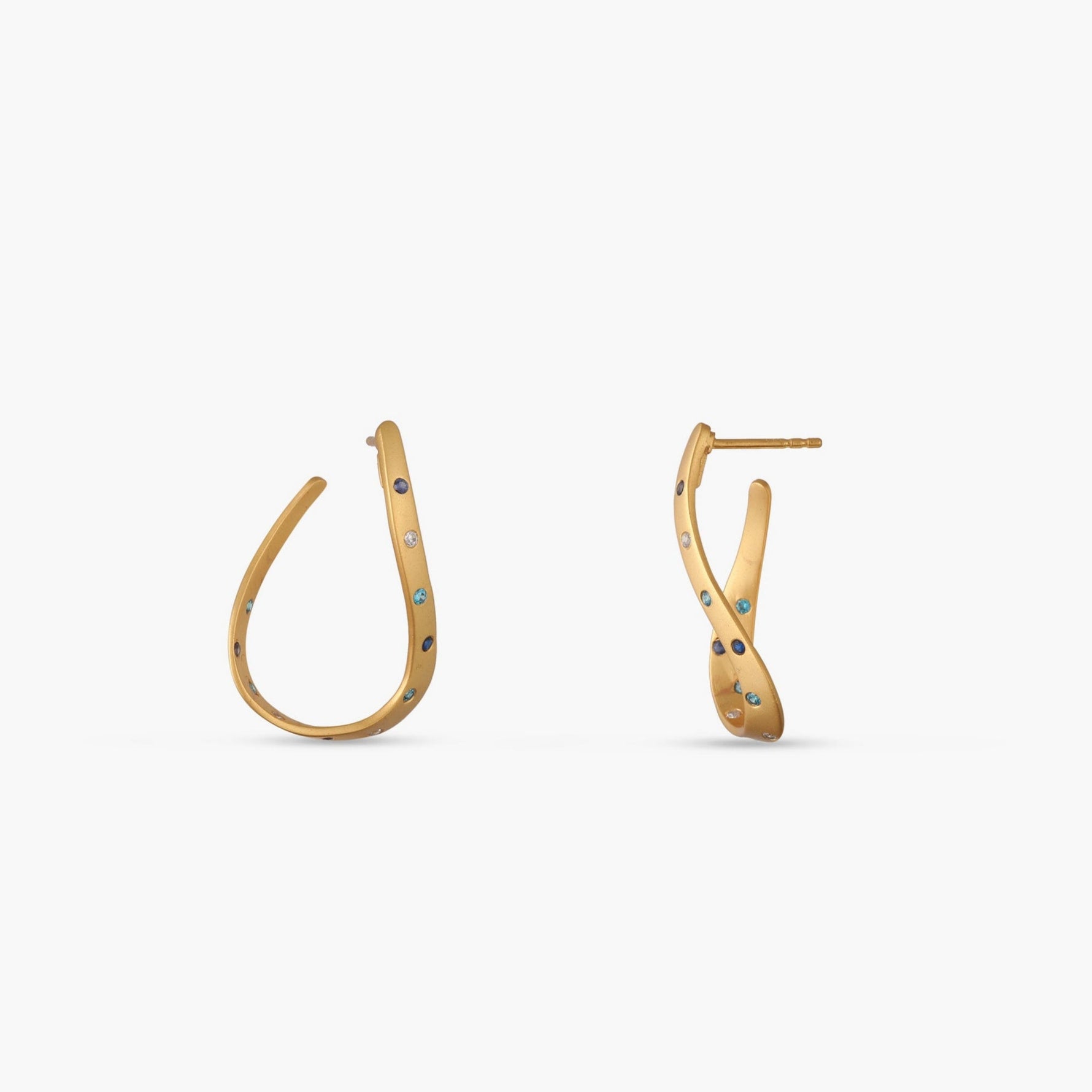 Earrings Coastline Elva Silver Hoop Earrings