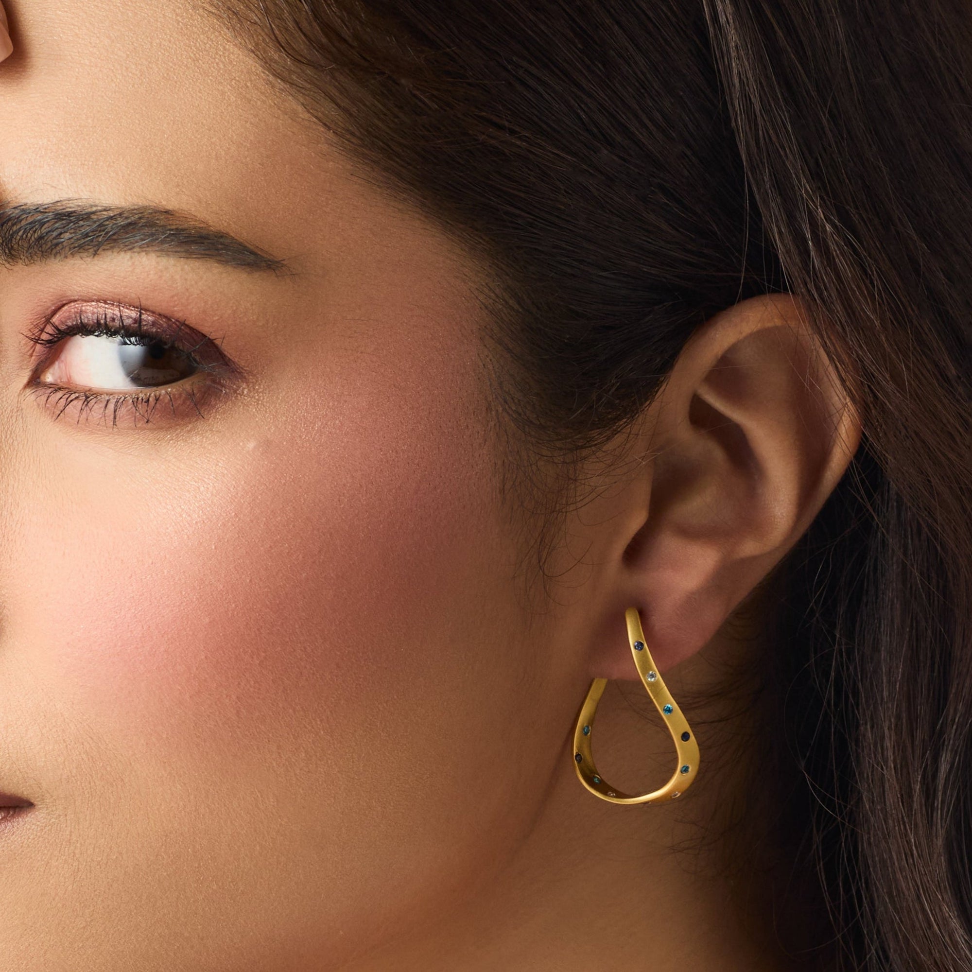 Coastline Elva Silver Hoop Earrings 
