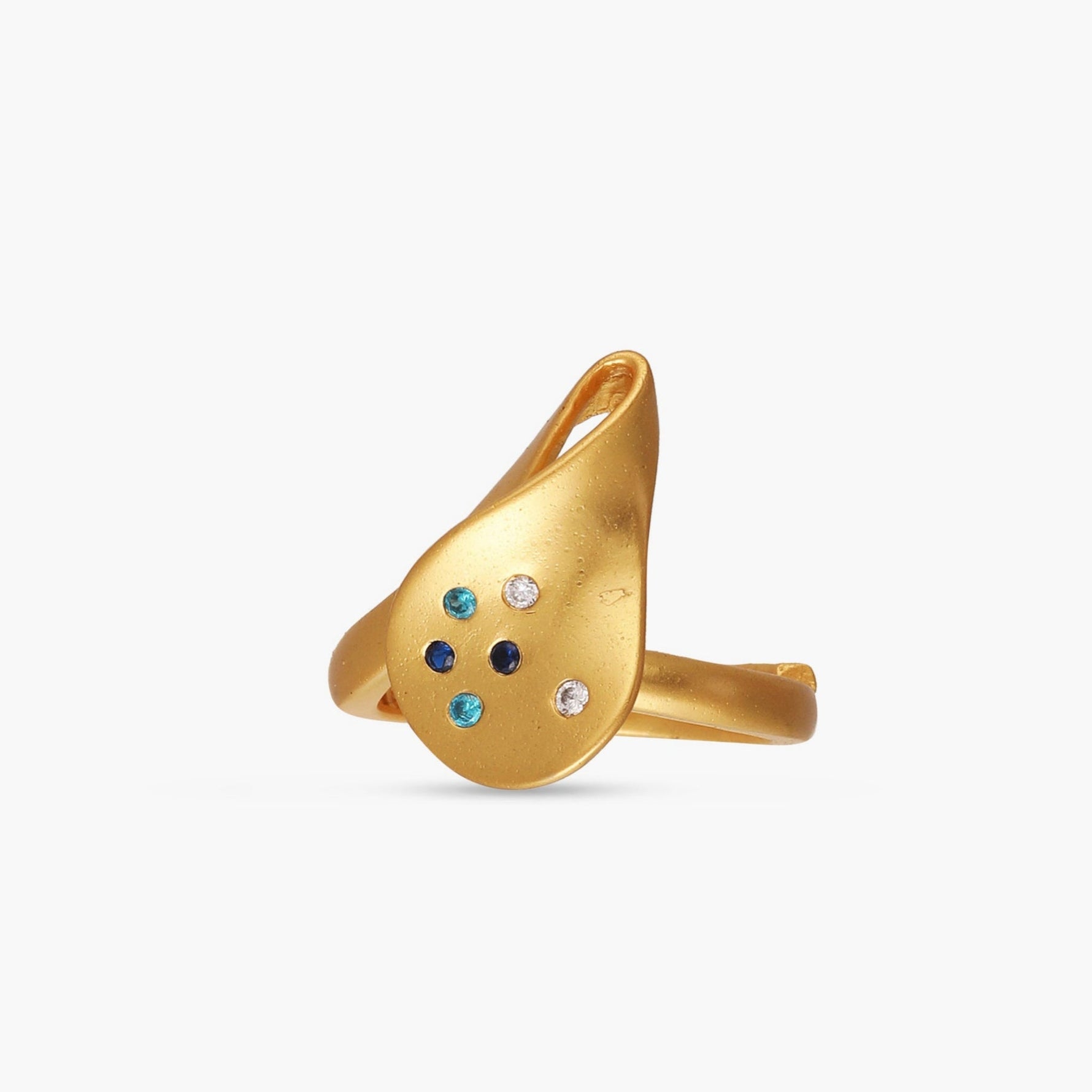Finger Ring Coastline Seiche Silver Ring