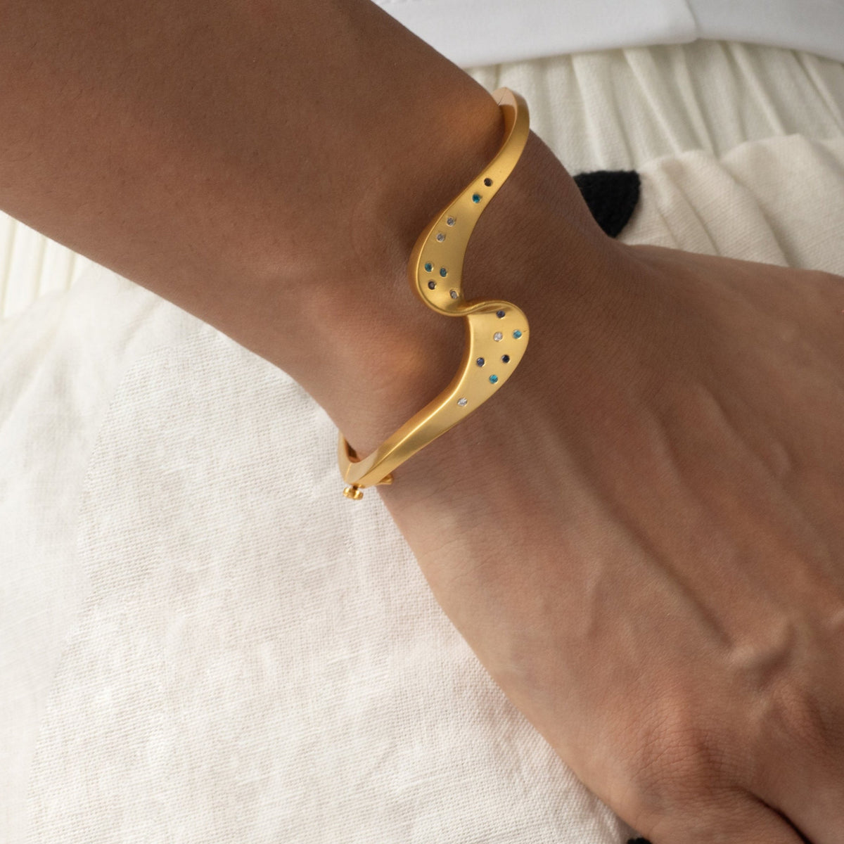 Coastline Drift Silver Bracelet