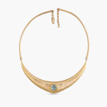 Dune Descent Silver Cuff Necklace