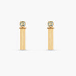 Dune Gold plated Silver Drop Earrings